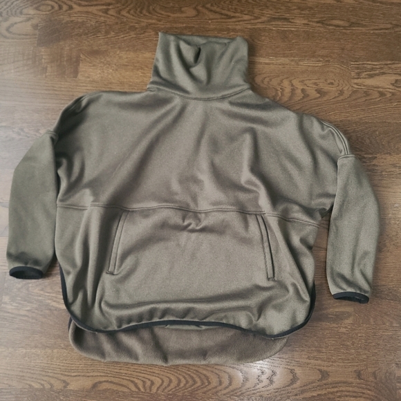 The North Face Olive Green Turtleneck Women's Poncho Sz.S - Picture 1 of 10